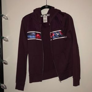 vs pink full zip hoodie